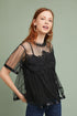 Laced Mesh Swing Top